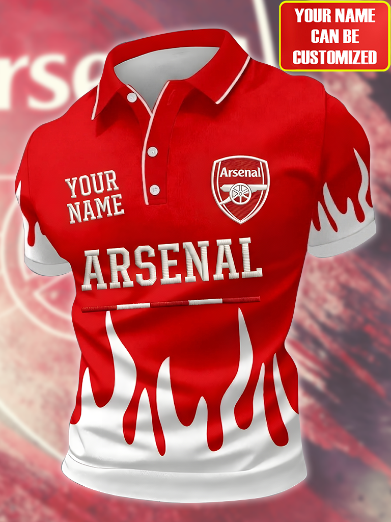 Personalized Arsenal Embrodiery Sport 3D Full Printing Set ,Shirt , Hoodie , Short , Polo ,hawaii