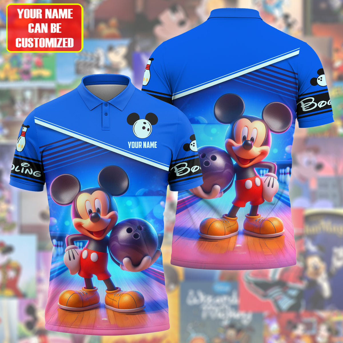 Personalized Name Mk Bowling Q3 All Over Printed Unisex Shirt Q100505