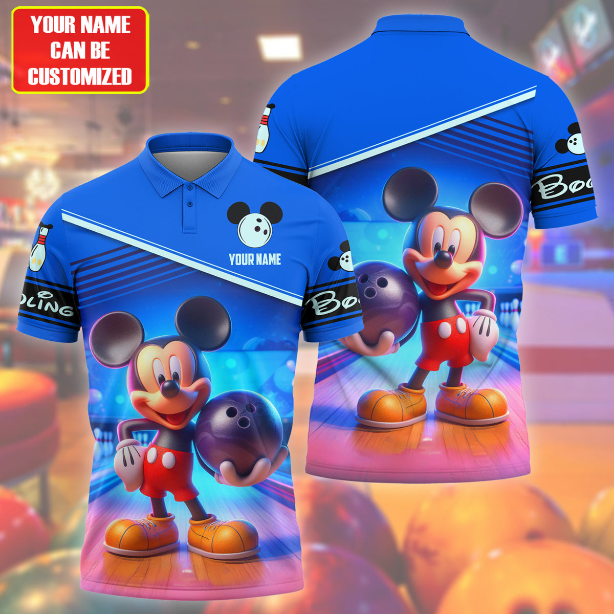 Personalized Name Mk Bowling Q3 All Over Printed Unisex Shirt Q100505