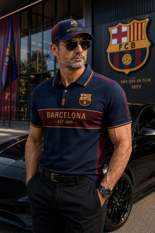 Personalized Barca EST 1899 Sport Polo Shirt ( Included Cap )