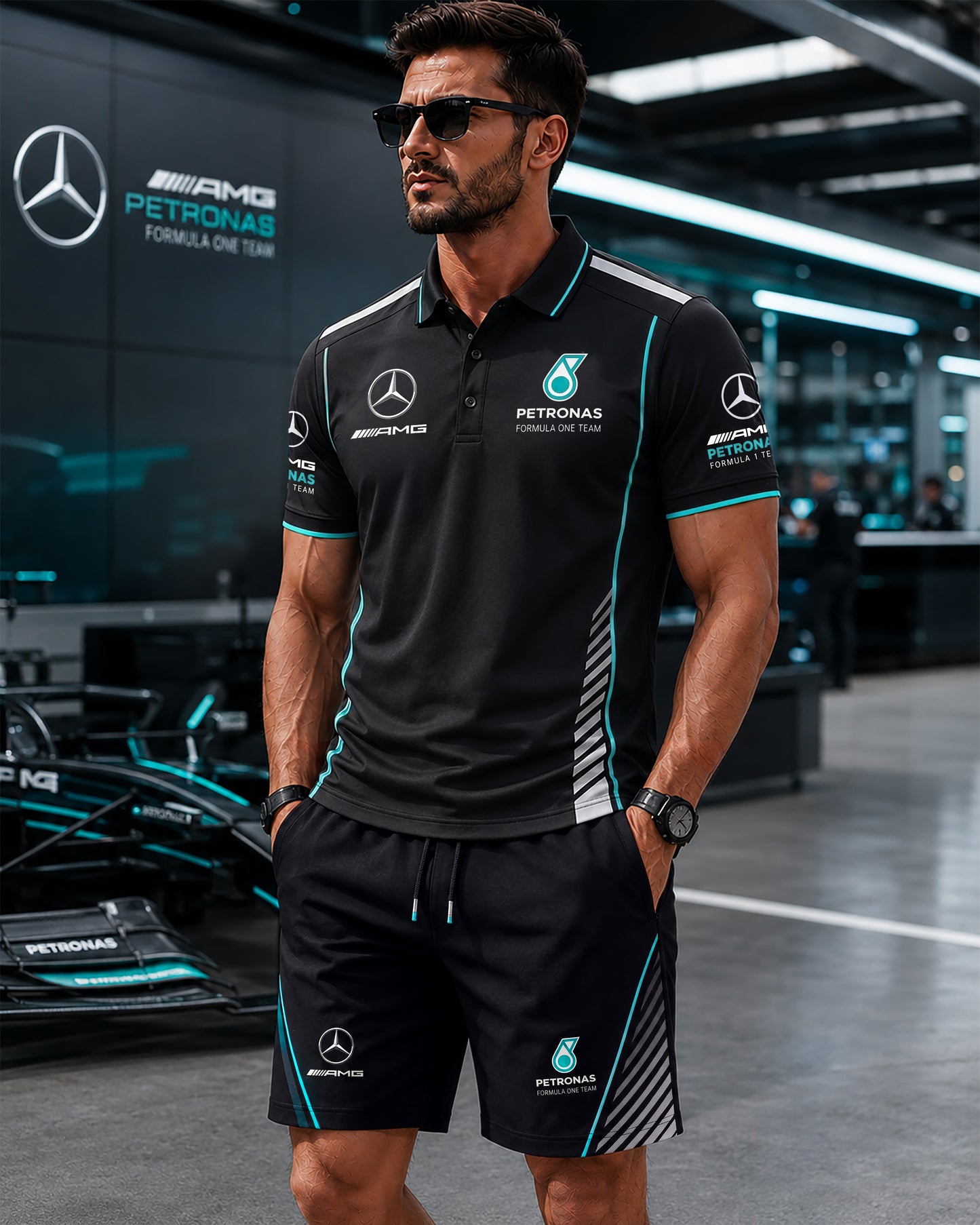 Personalized Merc AMG Petronas Sport All Over Printed Shirt V2