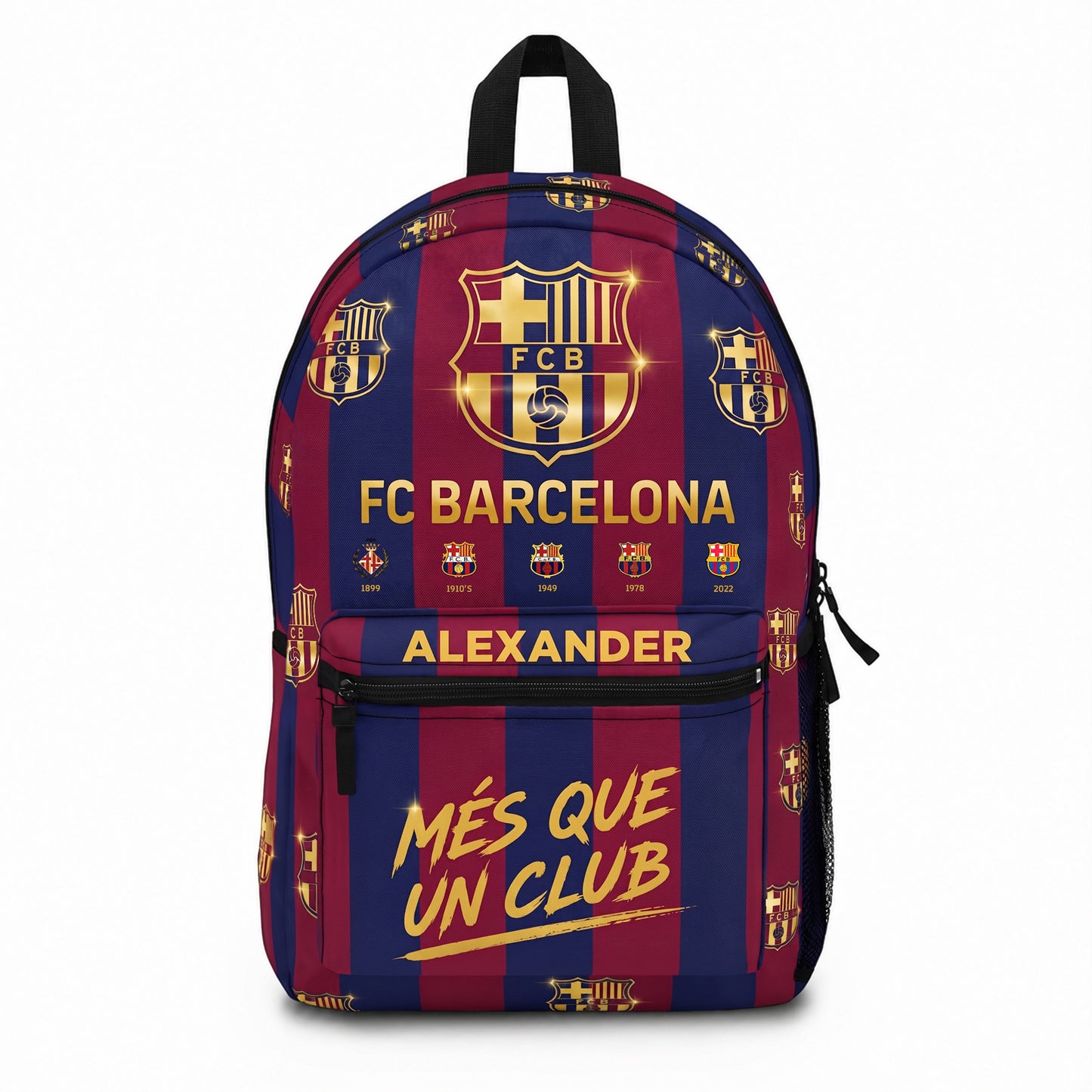 Personalized Barca FC 2026 Sport Backpack with Custom Name – Gift for Barca Fans