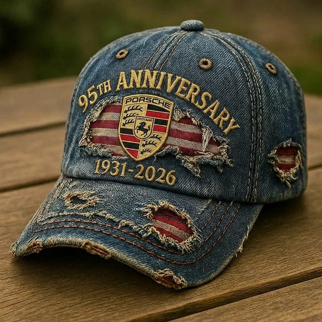 Pors 95th Anniversary Vintage Denim Classic Cap