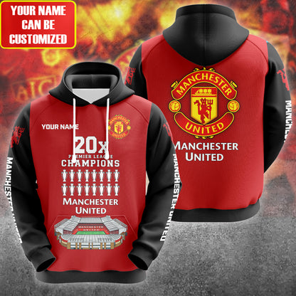Personalized MU FC Champions All over Printed Hoodie and Sweatpants set