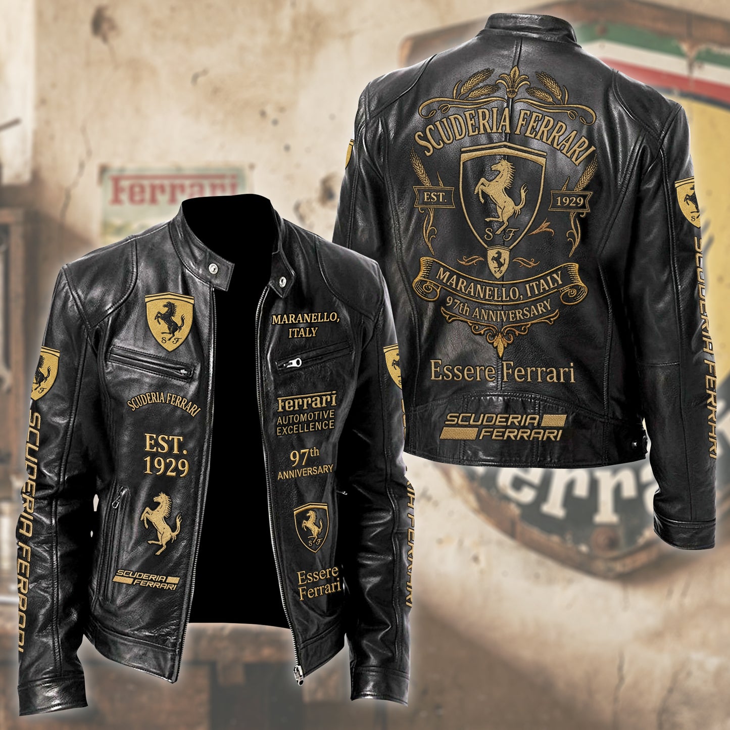 SF 97th Anniversary Vintage Collar Leather Jacket (1929-2026)