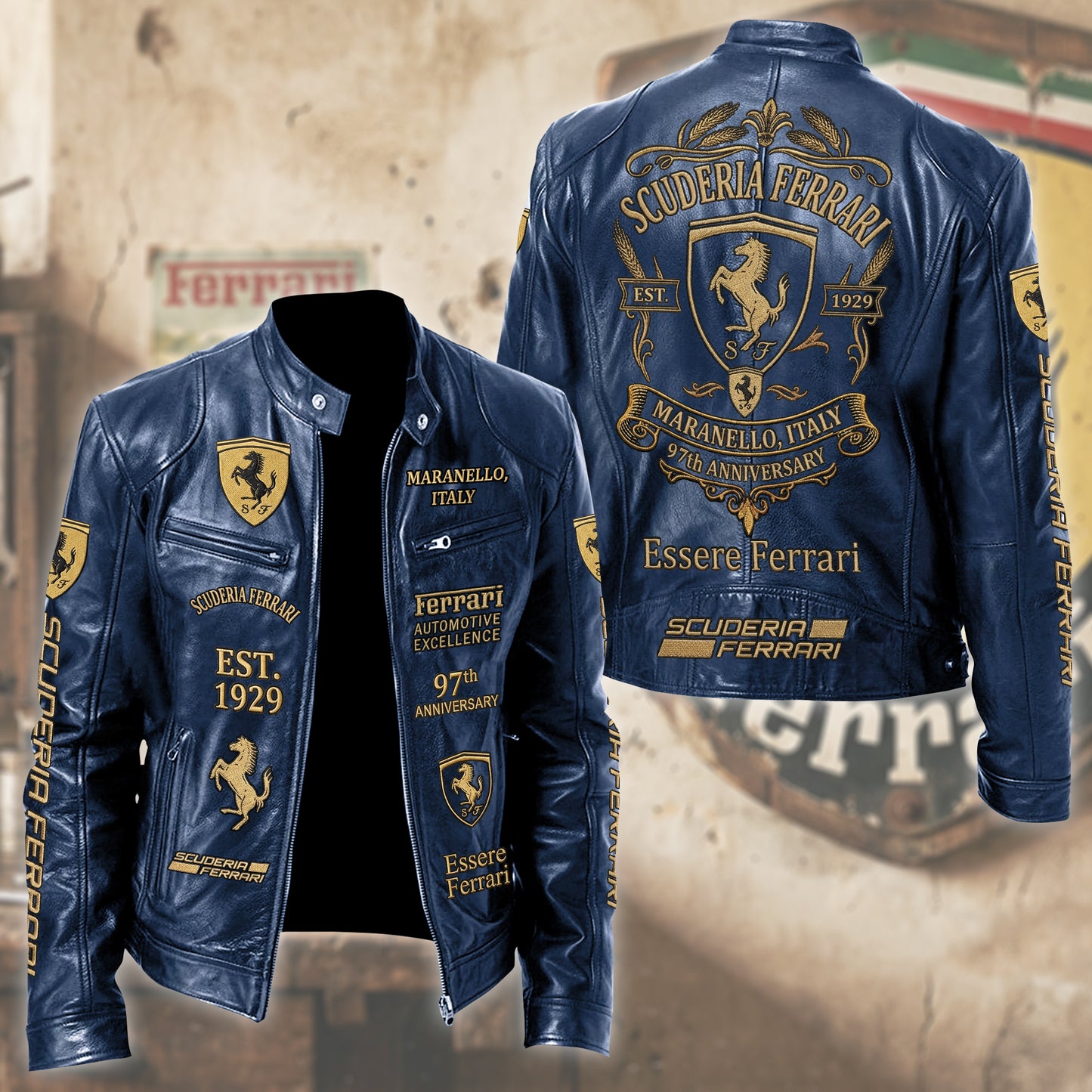 SF 97th Anniversary Vintage Collar Leather Jacket (1929-2026)