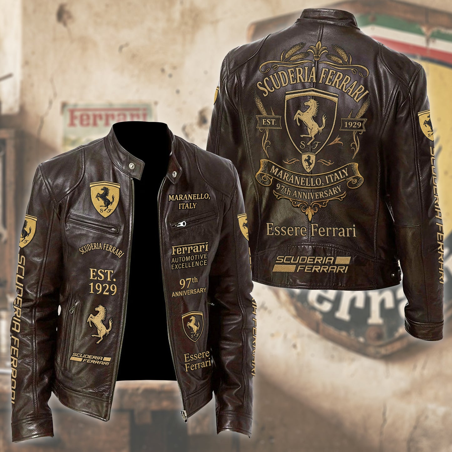 SF 97th Anniversary Vintage Collar Leather Jacket (1929-2026)
