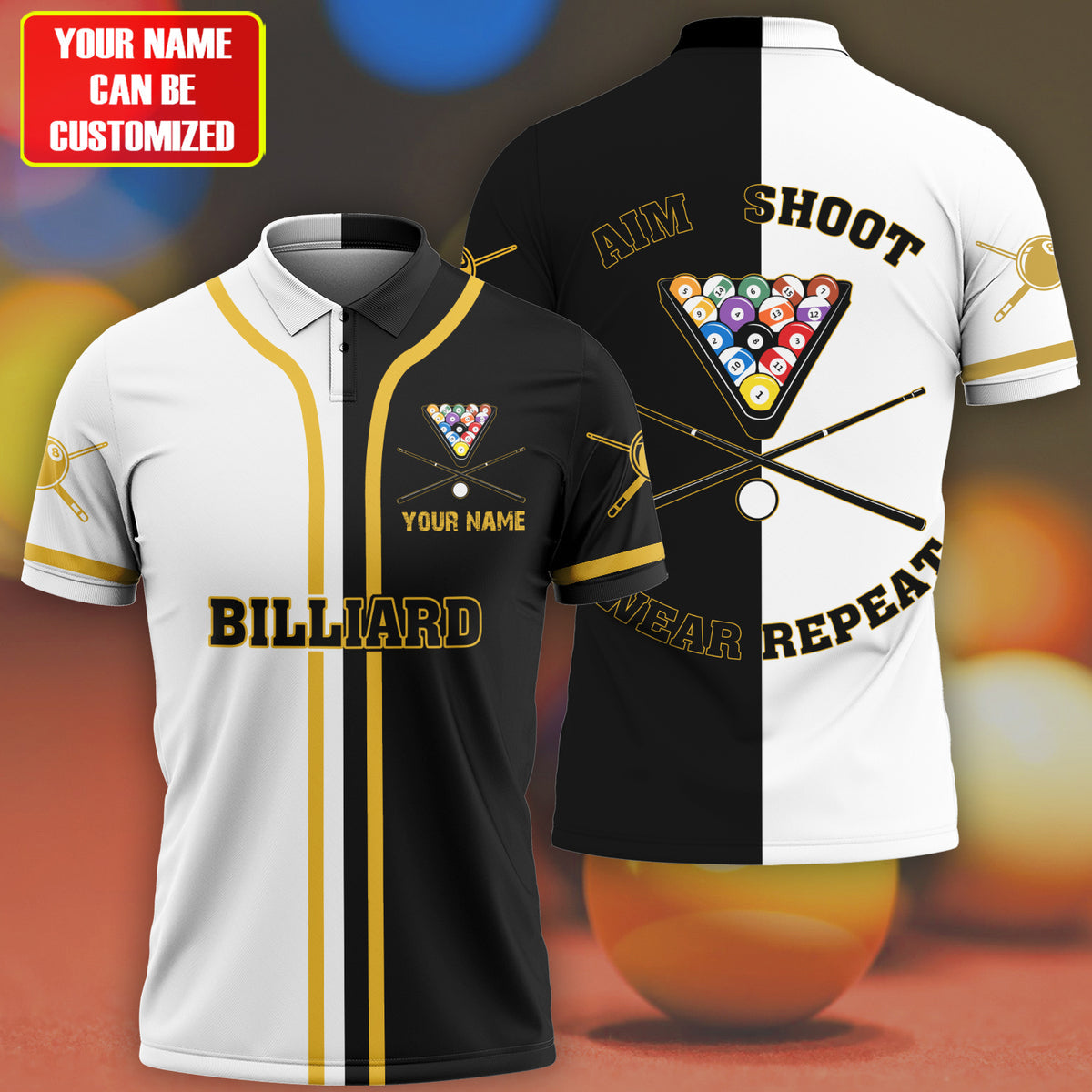 Personalized Name Billiard Q11 All Over Printed Unisex Shirt Q110410