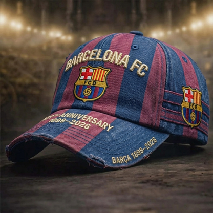 Barca FC 127th Anniversary Vintage Denim Classic Cap (1899-2026)
