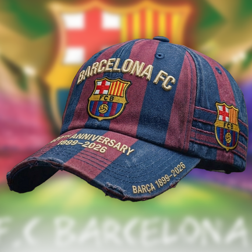 Barca FC 127th Anniversary Vintage Denim Classic Cap (1899-2026)