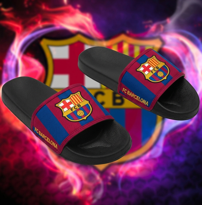 Barca FC Custom Leather Sandals