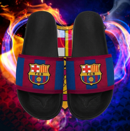 Barca FC Custom Leather Sandals