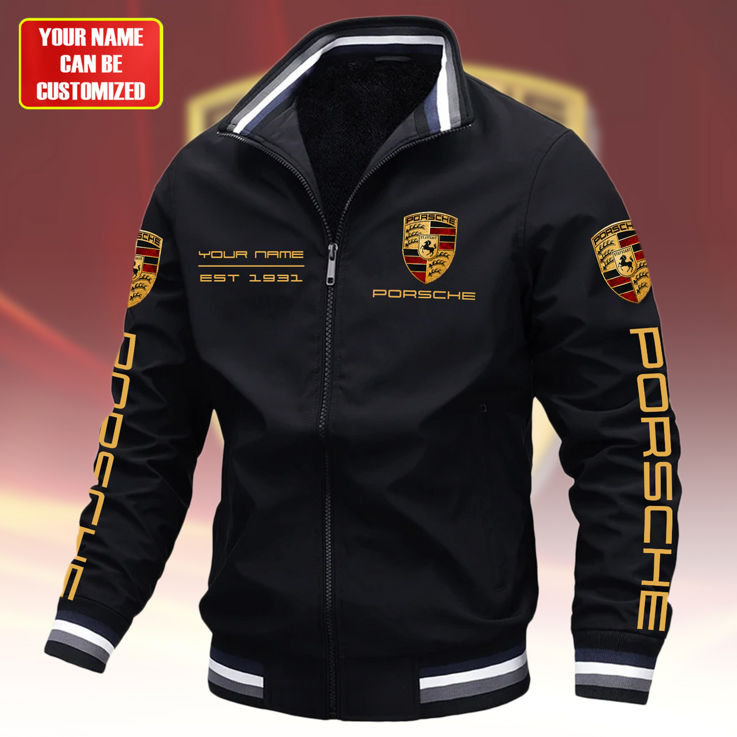 Personalized Pors EST 1931 Vintage Windbreaker Casual Jacket