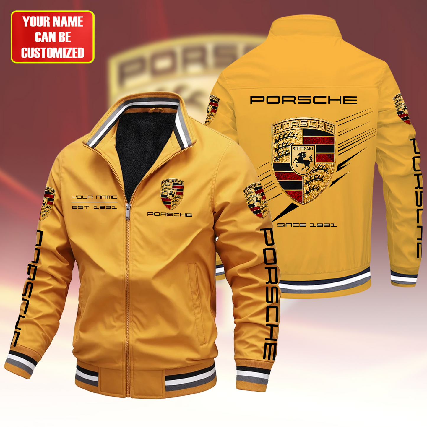 Personalized Pors EST 1931 Vintage Windbreaker Casual Jacket