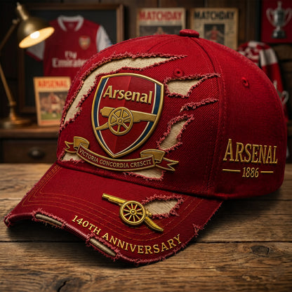 Arsenal Vintage 140TH Anniversary Denim Classic Cap (1886-2026)