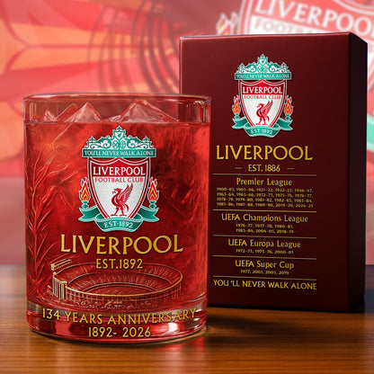 Personalized LVP 134 Years Anniversary Whisky , LVP Whiskey Glass V4