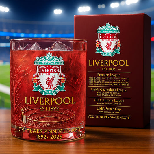 Personalized LVP 134 Years Anniversary Whisky , LVP Whiskey Glass V4