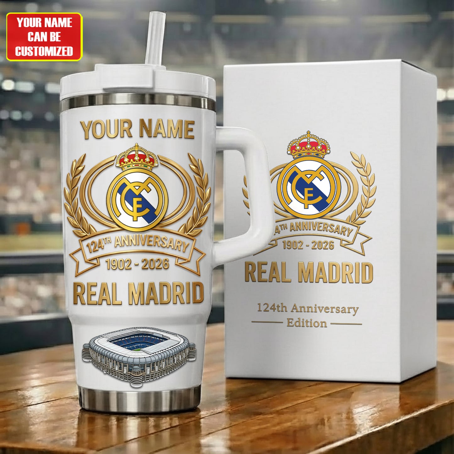 Personalied Real 124th Anniversary Insulated Tumbler 30oz 40oz V2