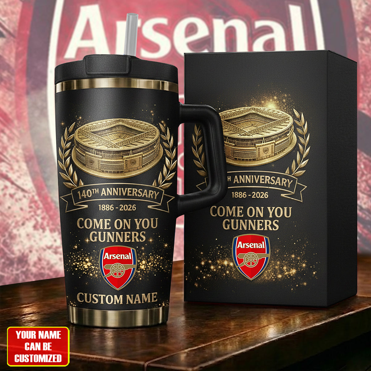 Personalied Arsenal 140th Anniversary Insulated Tumbler V3