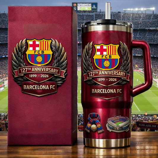 Personalied Barca FC 127 Years Anniversary Insulated Tumbler 30oz 40oz