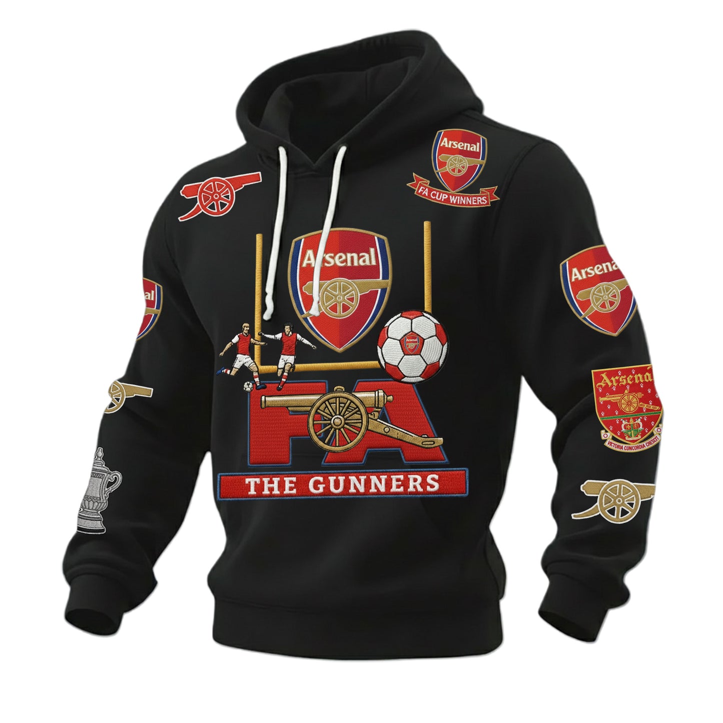 Personalized Arsenal FC Shirt , Set , Zipper Polo, Hoodie , Short , Polo , hawaii