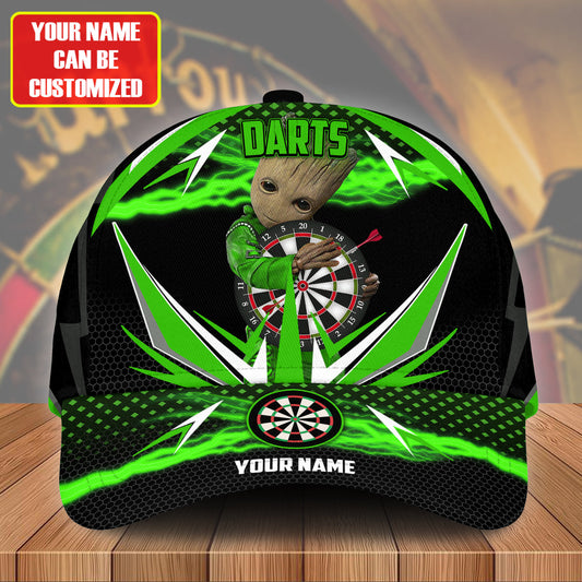 Personalized Name Green Gr Darts Classic Cap Q120301