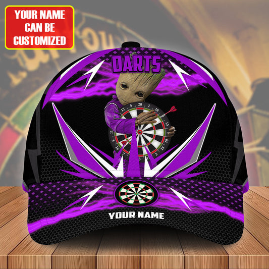 Personalized Name Purple Gr Darts Classic Cap Q120301