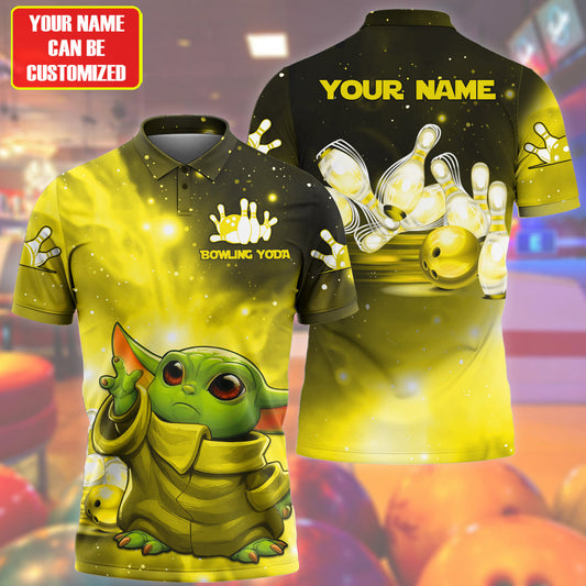 Personalized Name Yellow Yd Bowling All Over Printed Unisex Shirt Q120404