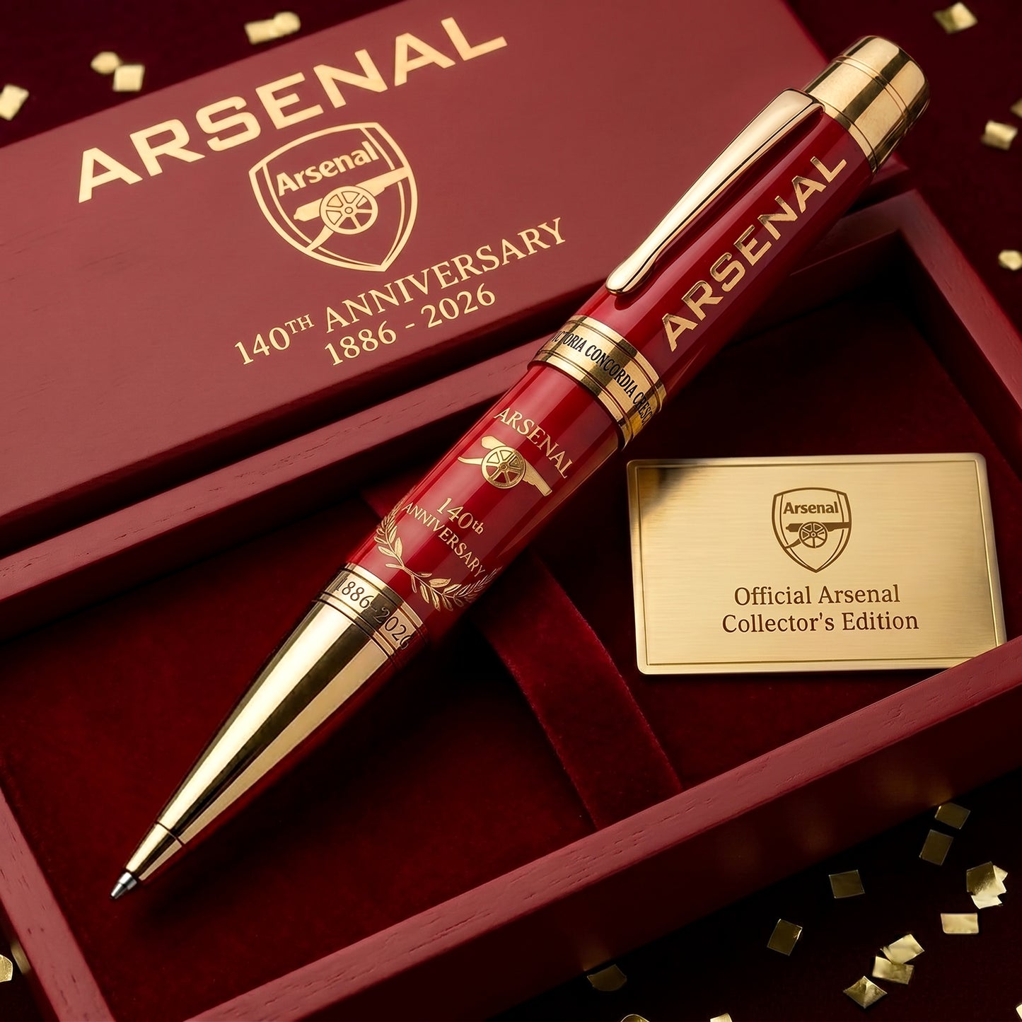 Arsenal FC 140th Anniversary Edition Luxury Ballpoint Pen (1886- 2026)