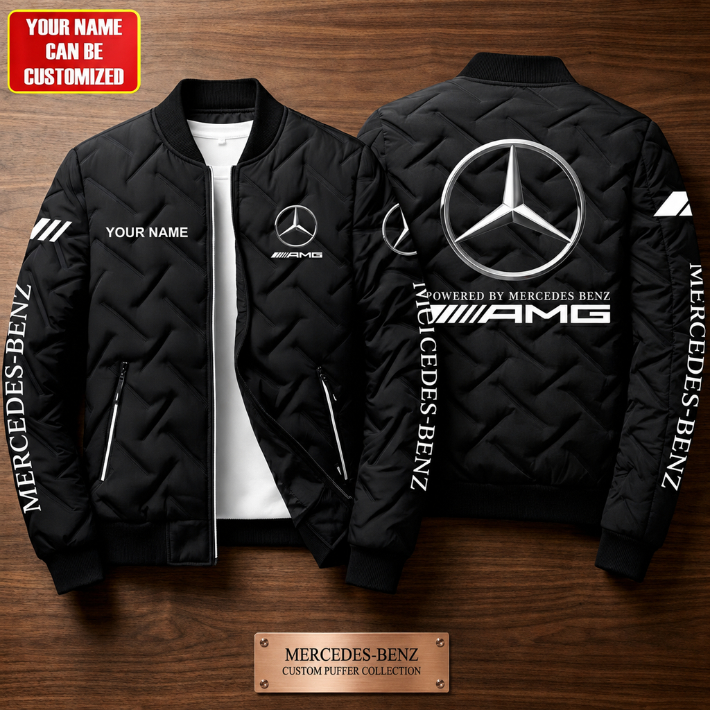 Personalized Merc AMG Premium Puffer Jacket
