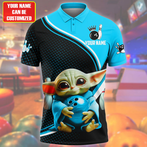 Personalized Name Teal Yd Bowling Q4 All Over Printed Unisex Shirt Q120601