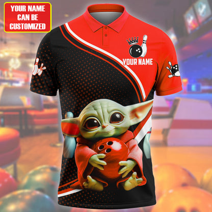 Personalized Name Red Yd Bowling Q4 All Over Printed Unisex Shirt Q120601