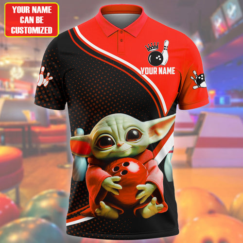 Personalized Name Red Yd Bowling Q4 All Over Printed Unisex Shirt Q120601