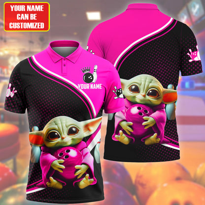 Personalized Name Pink Yd Bowling Q4 All Over Printed Unisex Shirt Q120601