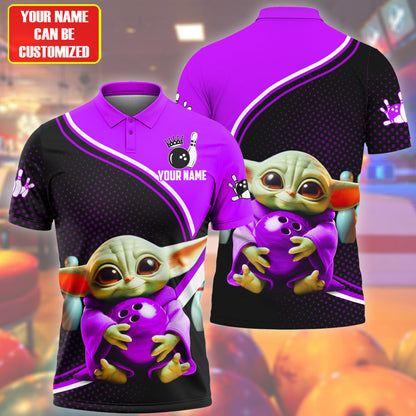 Personalized Name Purple Yd Bowling Q4 All Over Printed Unisex Shirt Q120601