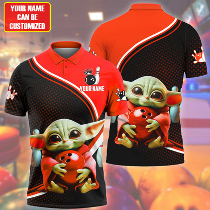 Personalized Name Red Yd Bowling Q4 All Over Printed Unisex Shirt Q120601