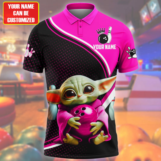 Personalized Name Pink Yd Bowling Q4 All Over Printed Unisex Shirt Q120601