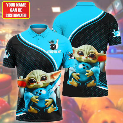 Personalized Name Teal Yd Bowling Q4 All Over Printed Unisex Shirt Q120601