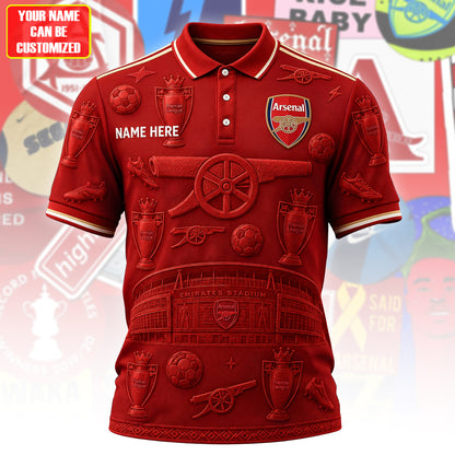 Personalized Arsenal Trophy 3D Full Printing Set ,Shirt , Hoodie , Short , Polo ,hawaii