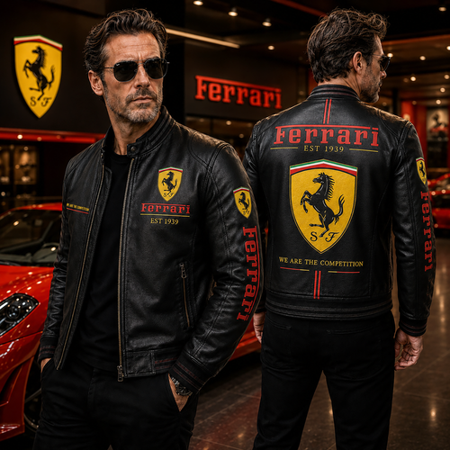 FRR EST 1939 Edition Vintage Collar Leather Jacket