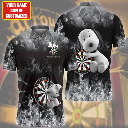 Personalized Name Black Snp Darts Fire All Over Printed Unisex Shirt Q120605