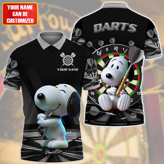 Personalized Name Black Snp Darts Q2 All Over Printed Unisex Shirt Q120606