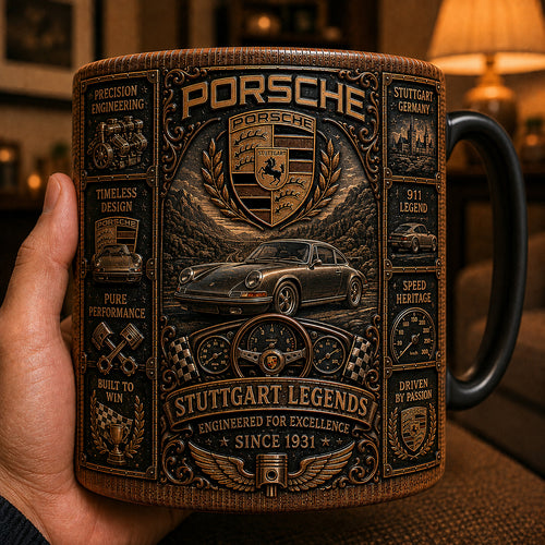 Personalized Pors Vintage Accent Mug , Cream Mug Gifts , Holiday Gifts