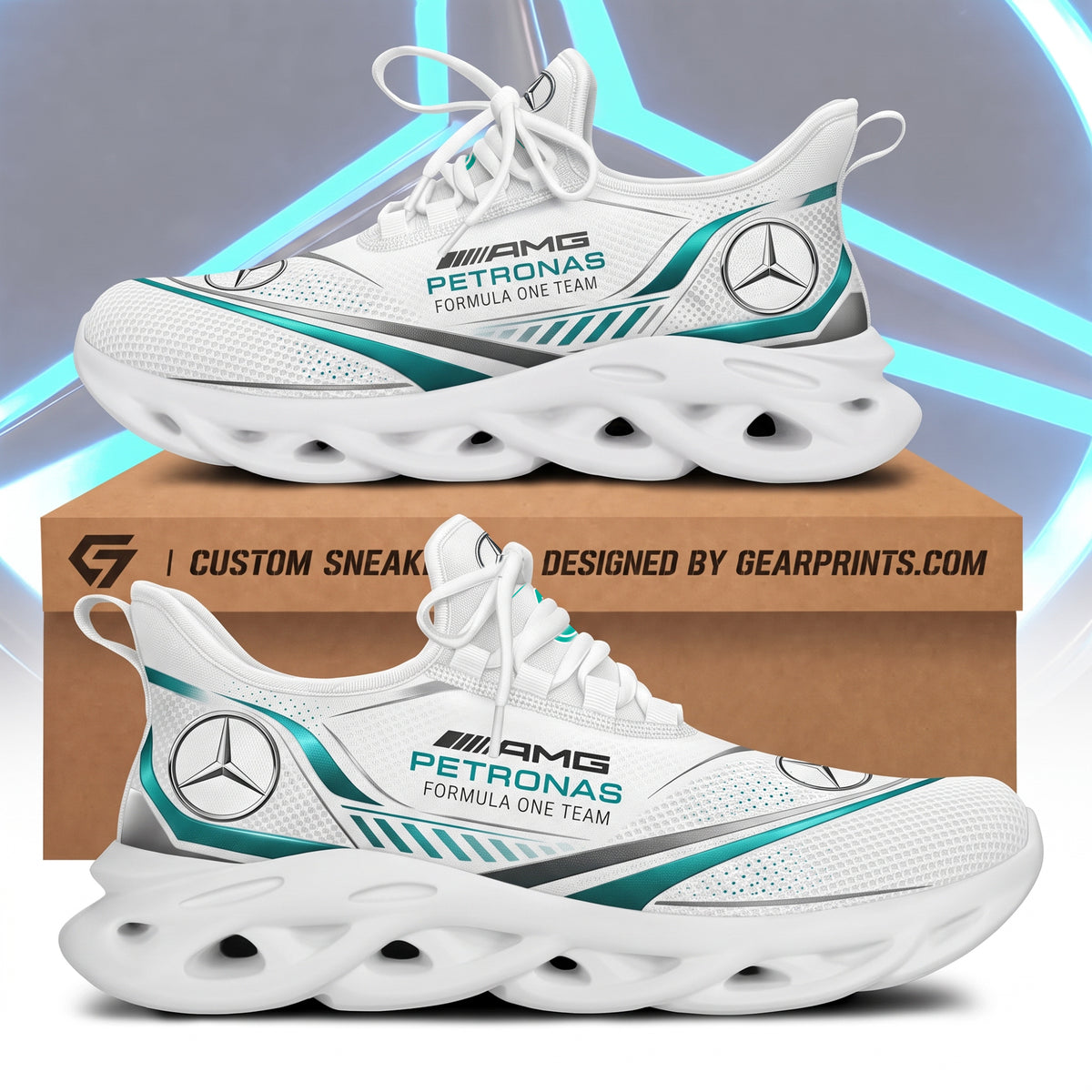 Merc AMG Petronas 2026 Sport Chunky Custom Sneaker