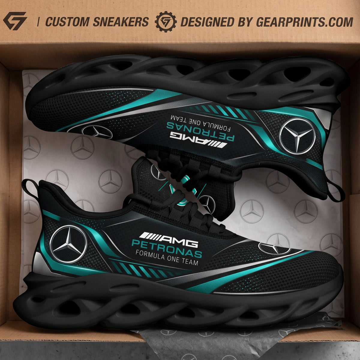 Merc AMG Petronas 2026 Sport Chunky Custom Sneaker