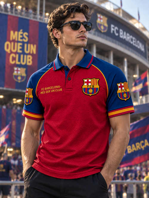Personalized Barca FC 2026 Sport Polo Shirt