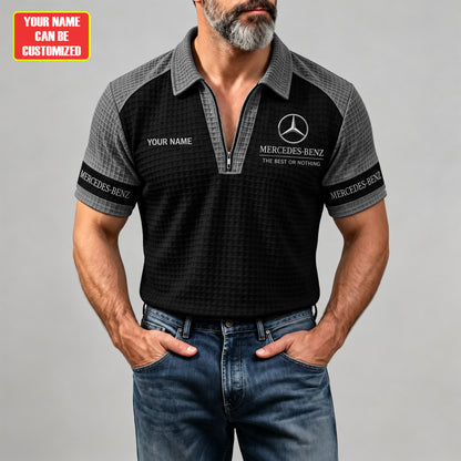 Merc Luxury Auto Heritage - Personalized Quarter Zipper Polo Shirt