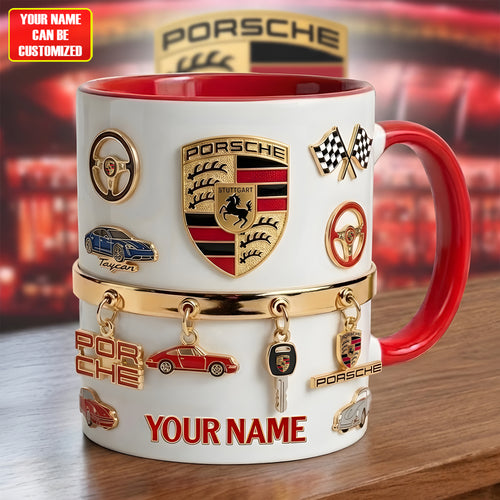 Personalized Pors Accent Mug , Cream Mug Gifts , Holiday Gifts