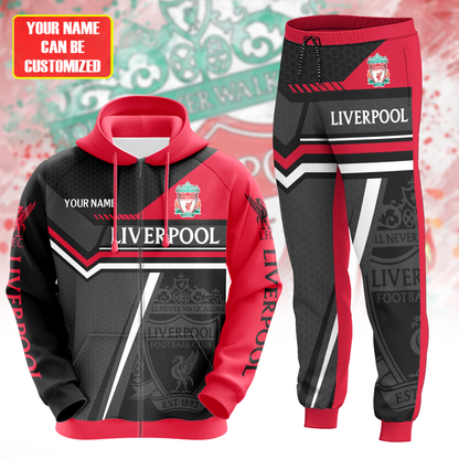 Personalized LVP FC 1892 Sport All over Printed Hoodie and Sweatpants set