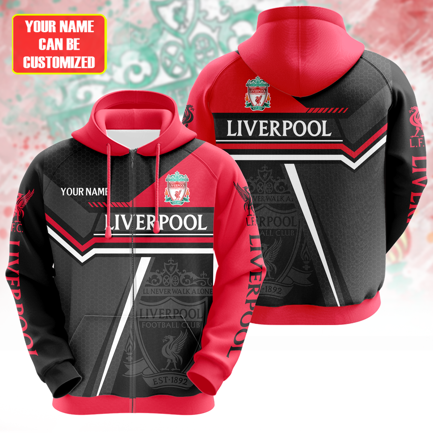 Personalized LVP FC 1892 Sport All over Printed Hoodie and Sweatpants set